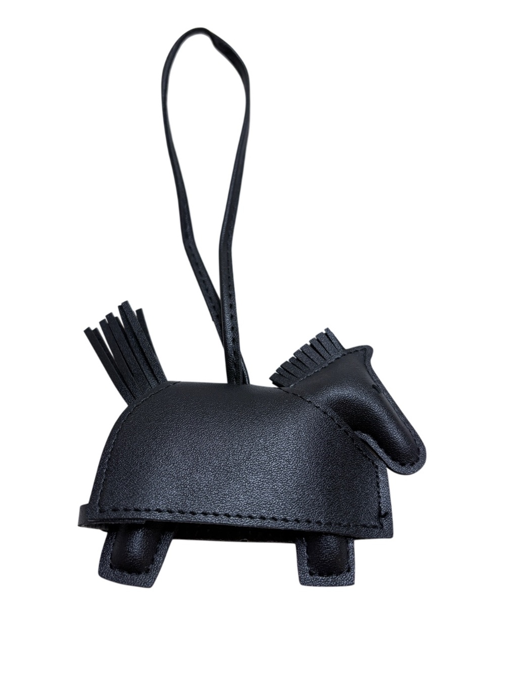 Black War Horse Bag Charm Studded Equestrian Purse Accessory - Picture 2 of 2